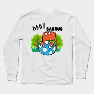 Babysaurus - a family of dinosaurs Long Sleeve T-Shirt